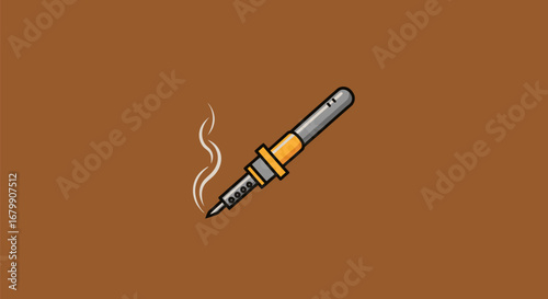 Soldering Iron Illustration.