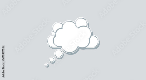 Thought Bubble Illustration.