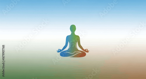 Serene Meditation Pose: A Symbol of Inner Peace and Balance.