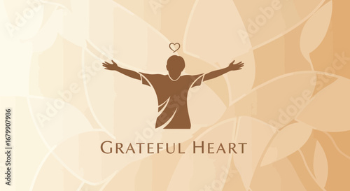 Open Arms of Gratitude and Peaceful Heart.