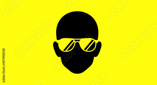 Focused Person Wearing Protective Gear.