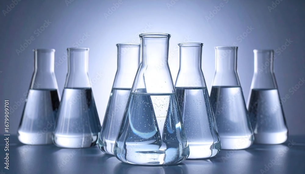 © Ilham - Clean Borosilicate Beakers on Neutral Background © Ilham - Clean Borosilicate Beakers on Neutral Background