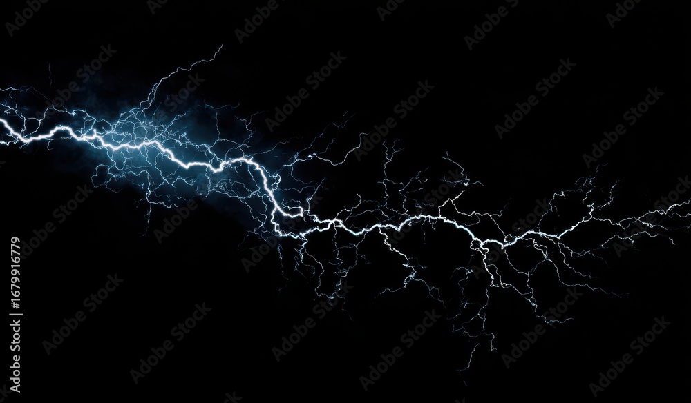 Fototapeta premium lightning black background abstract wallpaper