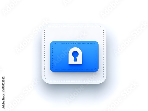 Lock Icon for Data Security and Privacy Protection: Secure Your Digital Access with Advanced Cybersecurity Technology