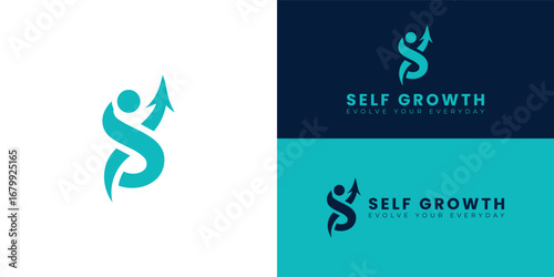 This logo represents a self-improvement series, featuring a stylized S intertwined with an upward arrow, which symbolizes personal growth, progress, and the journey toward positive change in life.