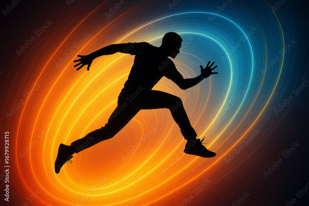 Naklejka premium Sprint of Light