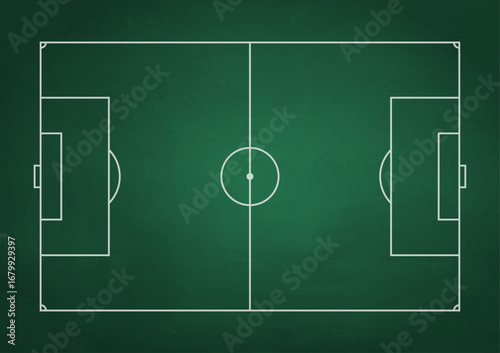 Football stadium Field. Soccer field. Green grass isolated on white background for design prints.