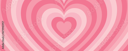 Retro Heart Shape Background Vector Design