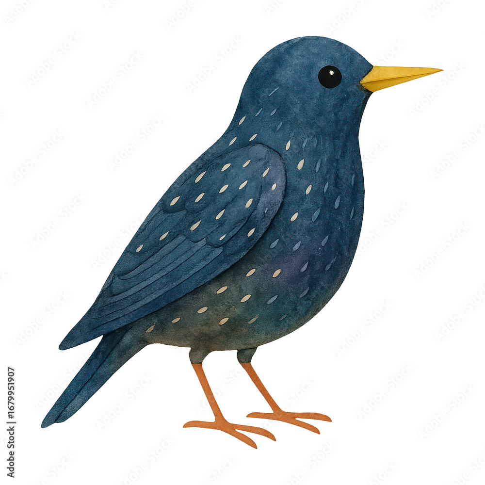 Obraz premium PNG Charming bird illustration art.