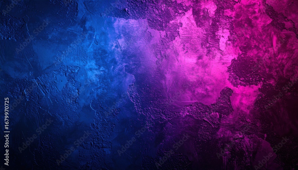 Fototapeta premium magenta and blue gradient with some paint on it rough wall backgrounds.