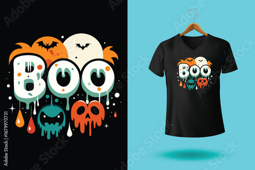 Happy Halloween t-shirt design, Halloween t-shirt, custom and vector typography t shirt design for halloween lover.
