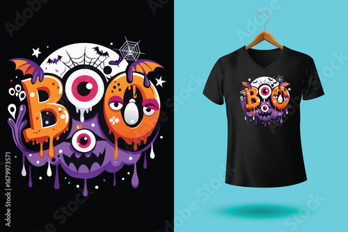 Happy Halloween t-shirt design, Halloween t-shirt, custom and vector typography t shirt design for halloween lover.