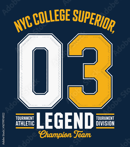 This image showcases a striking college jersey design featuring the number 03, embodying team spirit and the legacy of competition and camaraderie amongst students.