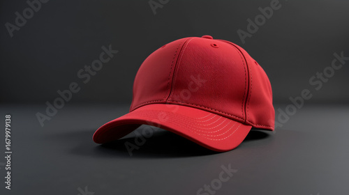 Wallpaper Mural Red Baseball Caps Mockup Torontodigital.ca
