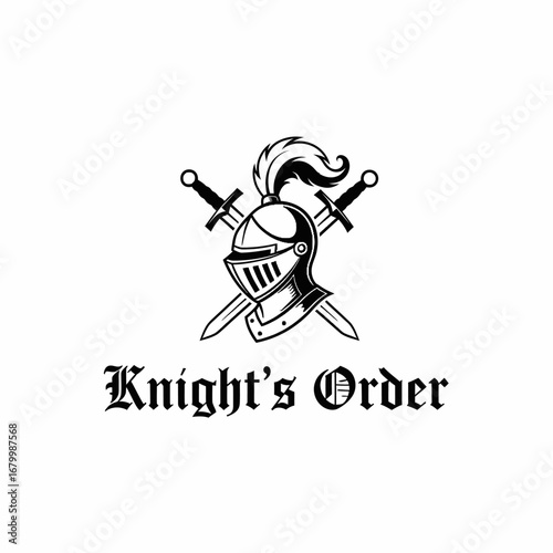 Knight's Order logo featuring a medieval helmet and crossed swords.