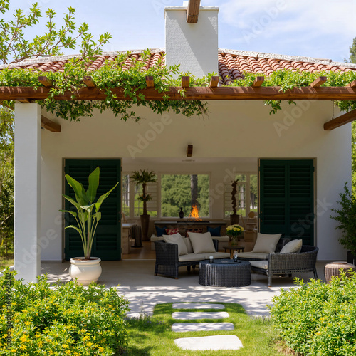 Fototapeta Naklejka Na Ścianę i Meble -  house in the garden