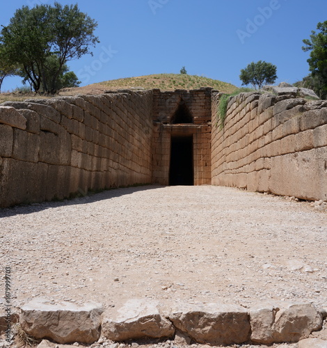 Treasury of Atreus in Mycenae Greece