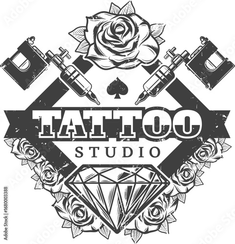 Logotipo da empresa fictícia "Tattoo Art Studio LTDA