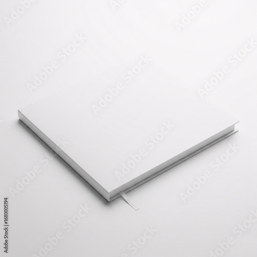 Wallpaper Mural Blank book cover mockup on white background. 3d rendering Torontodigital.ca