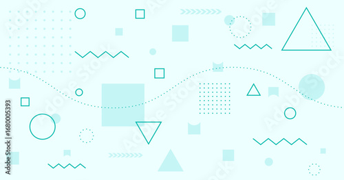 線と図形を組み合わせたモダンデザイン, 抽象的な幾何学模様の背景