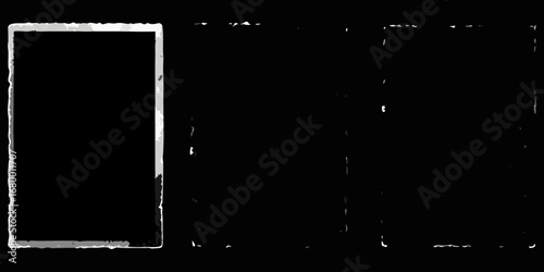 Abstract textured frame with grungy distressed border and subtle speckles offers artistic flair for creative projects.