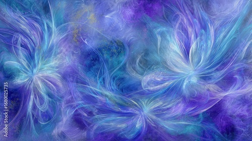 Abstract Colorful Fractal Design Background