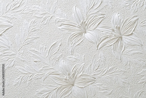 Textured White Wall Pattern