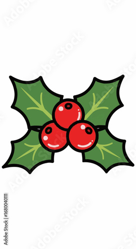 Christmas 2025  download christmas holly berry vector illustration for holiday season greeting card and decoration design vector