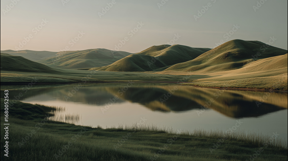 Fototapeta premium sunrise in mountains