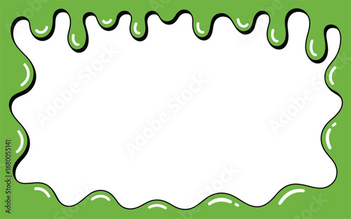 Green Dripping Slime Border Frame illustration