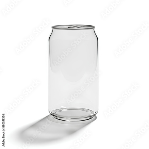 Latinha de alumínio transparente, linda latinha de plástico transparente 