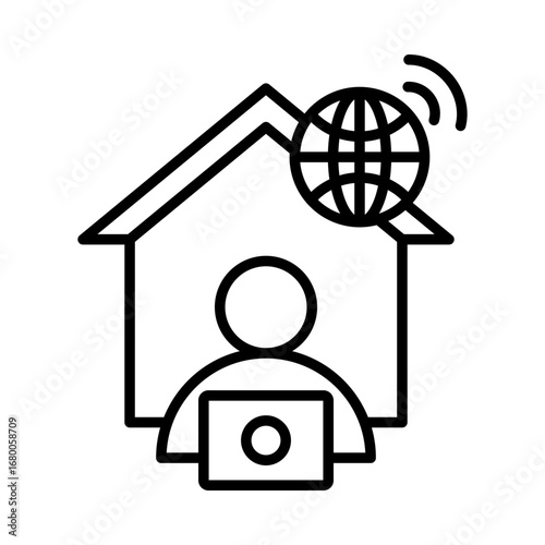 remote working icon