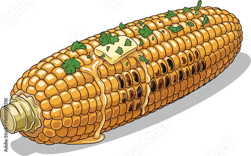 Buttery, Grilled Corn on the Cob with Herbs