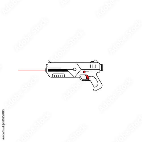 Futuristic Laser Gun Illustration