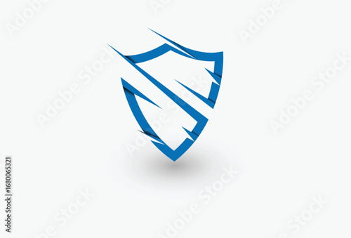 Free Download letter s forming a shield for security protection logo design - GFXLoad