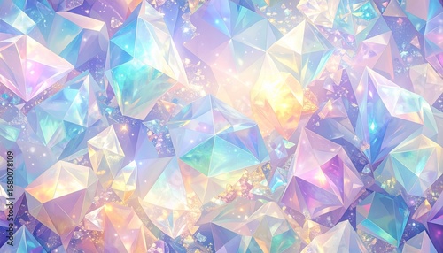ミスティックトパーズ宝石の虹色光彩が輝く背景テクスチャ素材