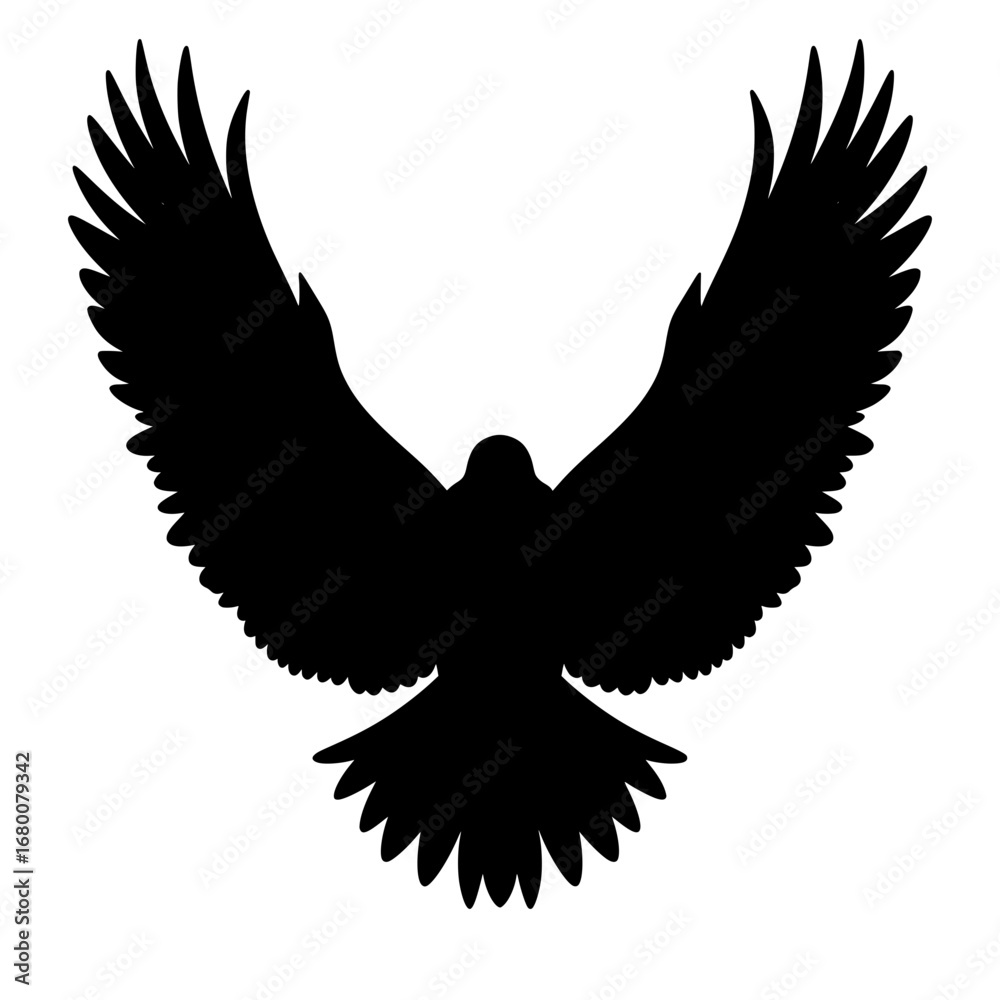 Obraz premium Bird Silhouette Illustration Element