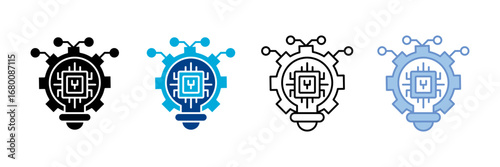 Smart Data Icon Set Multiple Style Collection