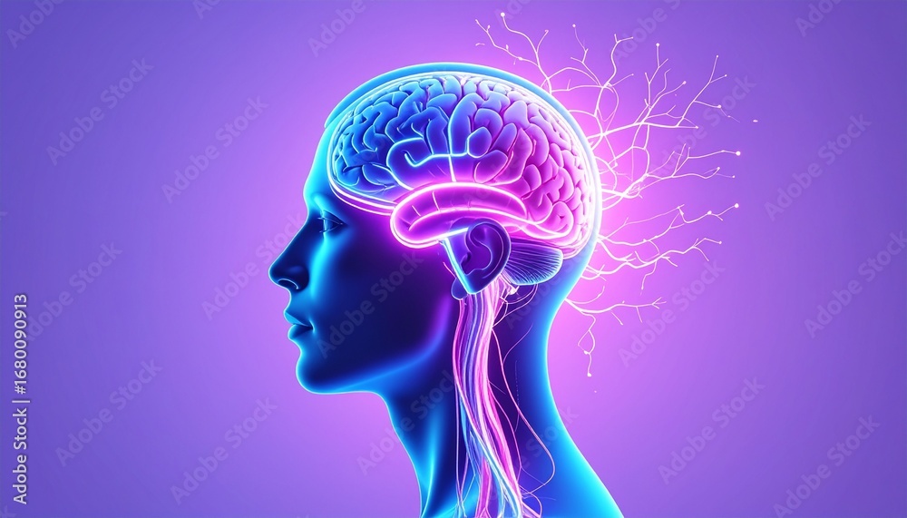 Obraz premium Brain idea flow