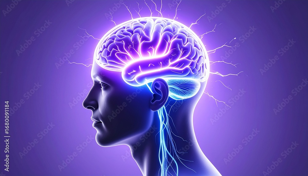 Obraz premium Brain idea flow