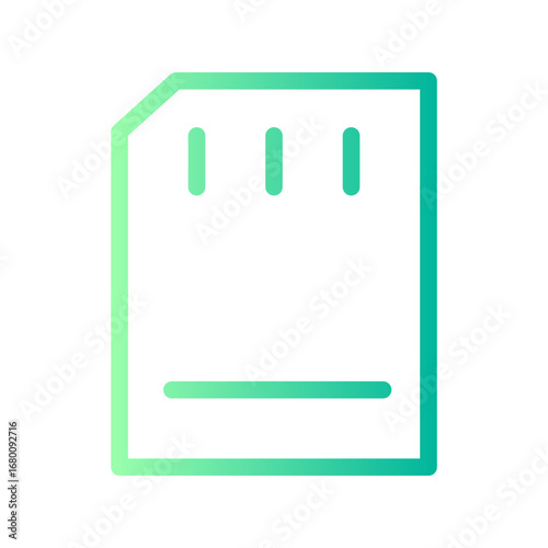 memory card gradient icon