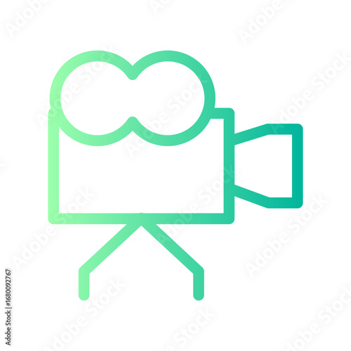video camera gradient icon