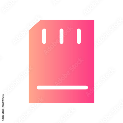 memory card gradient icon