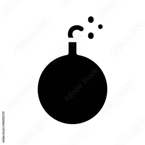 bomb glyph icon