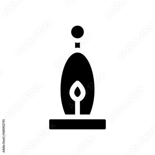 lamp glyph icon