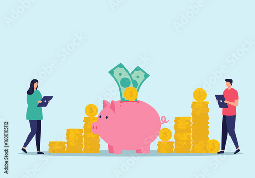 Financial growth and savings strategy for a secure future and wealth accumulation