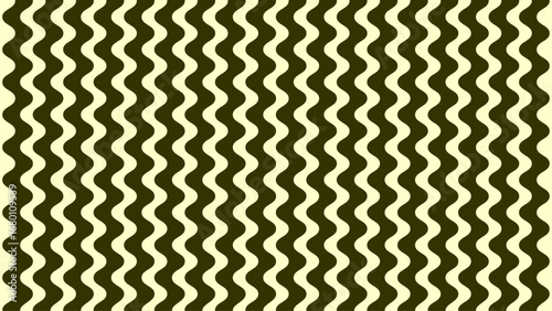 Brown and Cream Wavy Lines Pattern Background