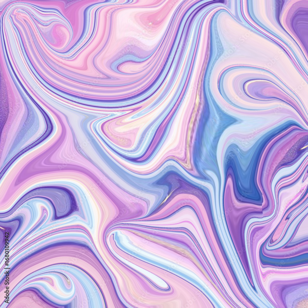Obraz premium Dreamy pastel abstract with flowing colors, marble texture, fluid design, and vibrant background perfect for art and modern projects.
