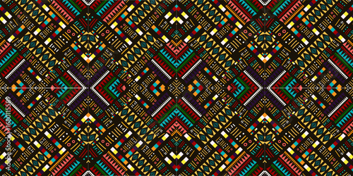 Stunning geometric background.contemporary tribal style seamless pattern.pattern ethnic graphic design print.Henna Mandala.Tribal African Inspired Pattern.carpet,wallpaper,wrapping,embroidery style