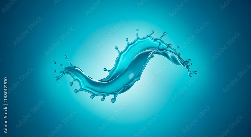 Obraz premium Water Splash Graphic Design.